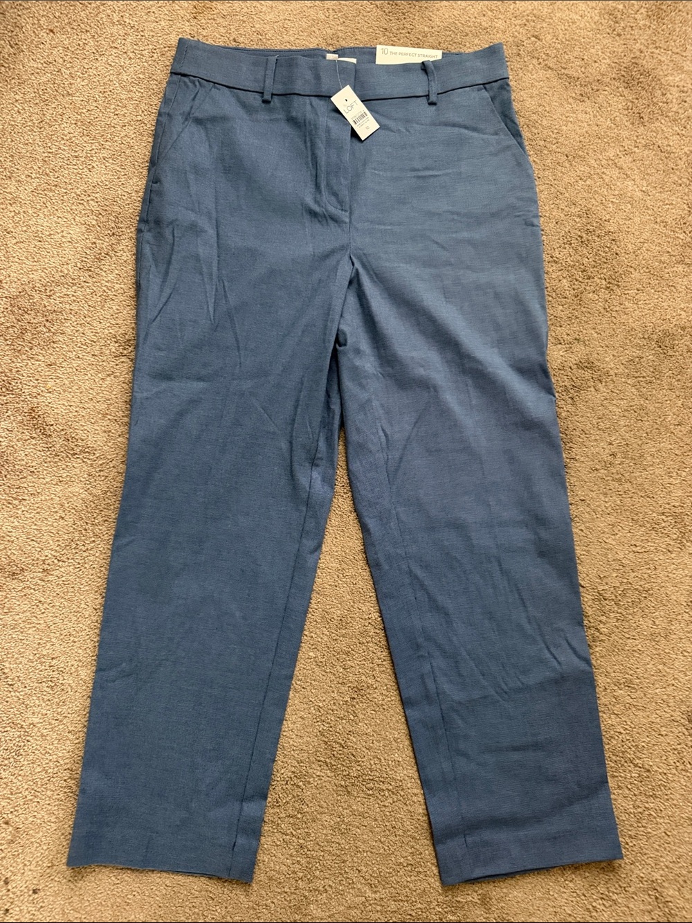 Women’s Blue Dress Pants - Classic Straight Fit